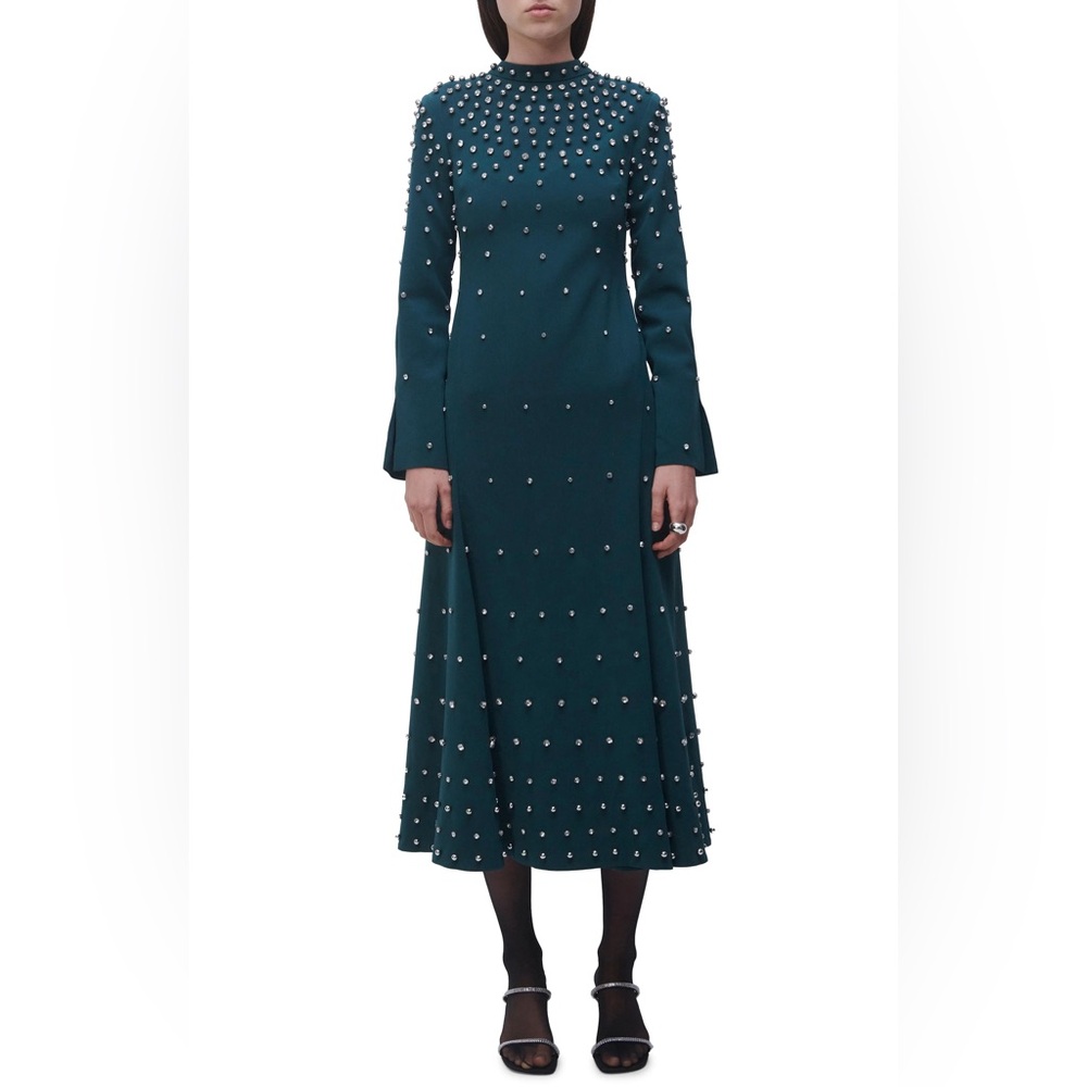 Emerald green simkhai dress